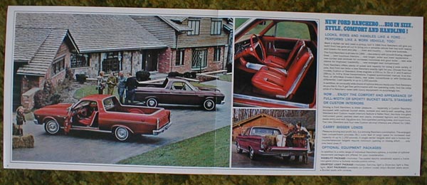 1966 Ford Truck Ranchero Pickup Sales Brochure 66  